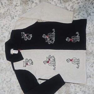 Vintage Embroidered Cat Cardigan
